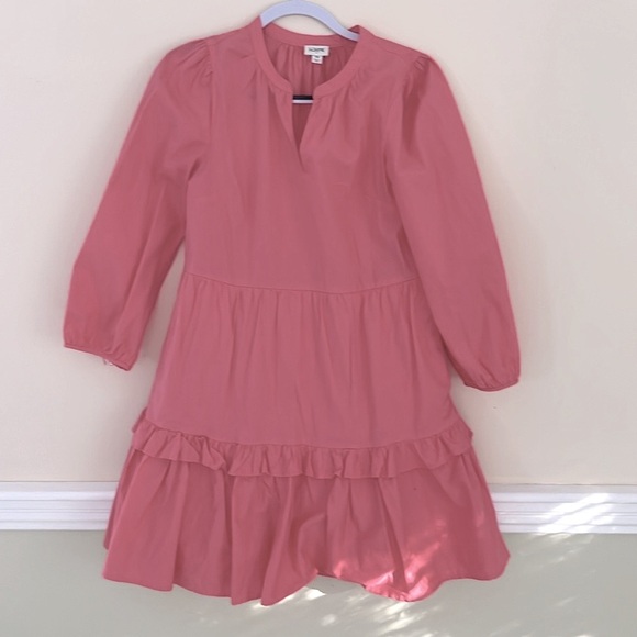 J. CREW Coral Tiered Ruffled Dress XS NWOT - Picture 4 of 12